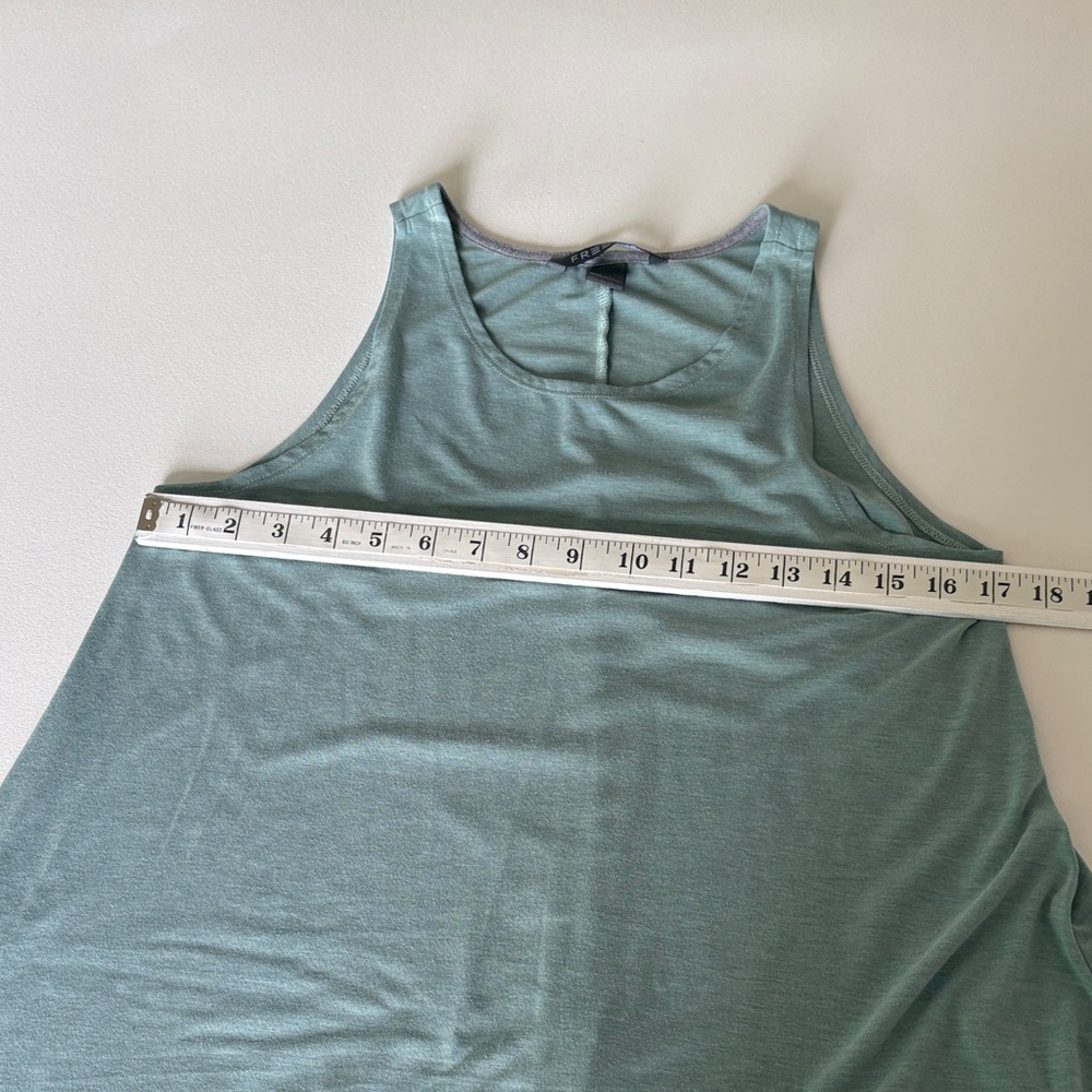 Free Fly Bamboo Flex Dress Heather Coastal Sage Athleisure Travel Stretch Size L - Picture 4 of 7